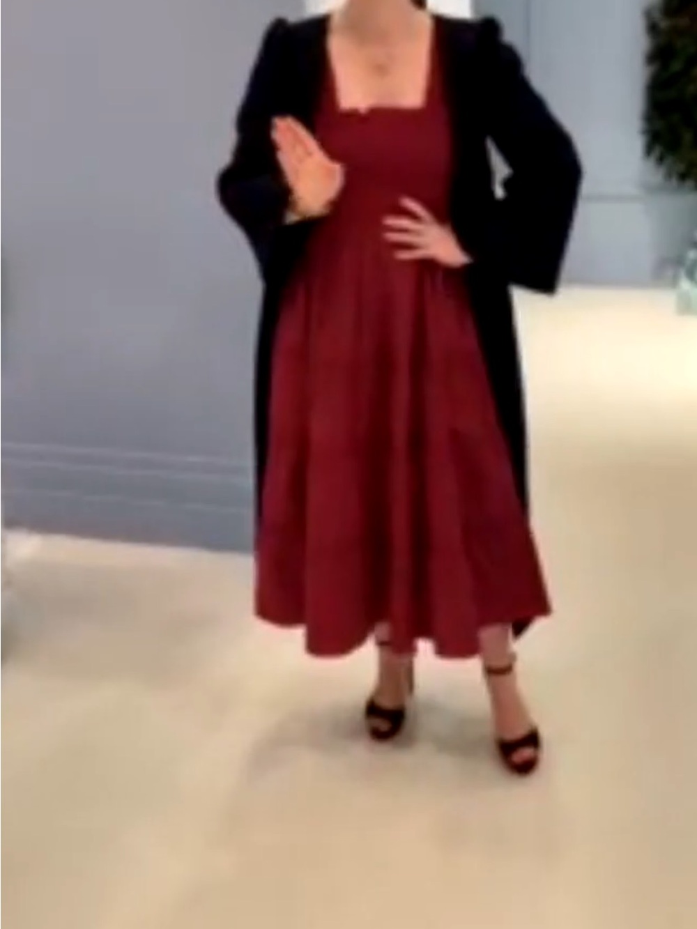 Hill House | Dress | The Ellie Nap Dress in Burgundy Poplin - Picture 6 of 13